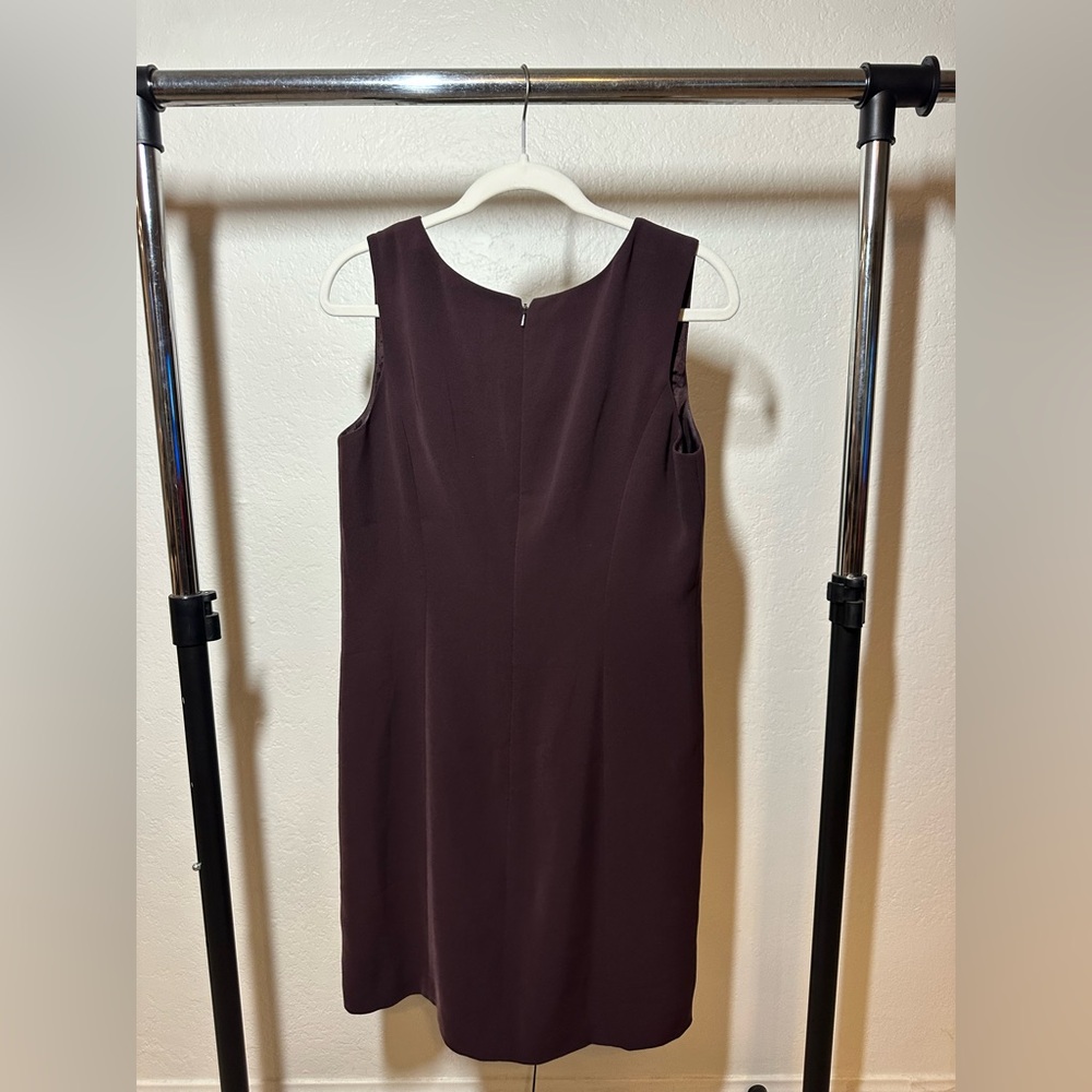 VINTAGE DONNA GRAY Elegant Sleeveless Purple Eggplant Dress